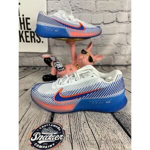 Nike Court Vapor 11 Tennis Shoes Mens 7 Blue Orange HC Pickle ball Sneakers NEW